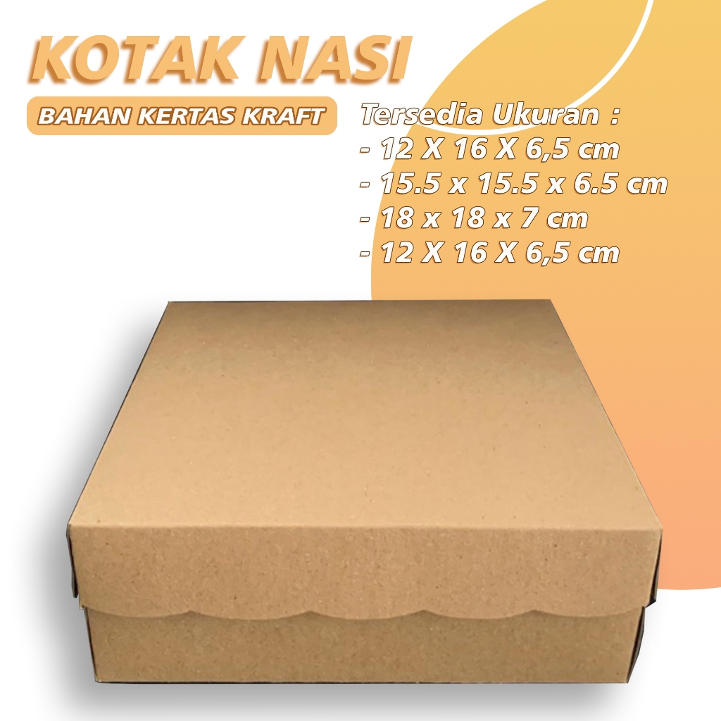 

Kotak Nasi Kraft Premium | Custom Sablon | Dus Catering Ramah Lingkungan | Branding Usaha Kuliner