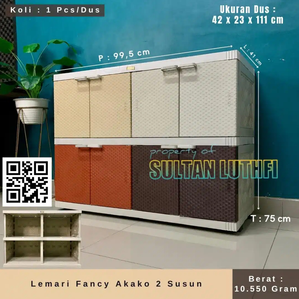 Lemari fancy Akako 2 susun