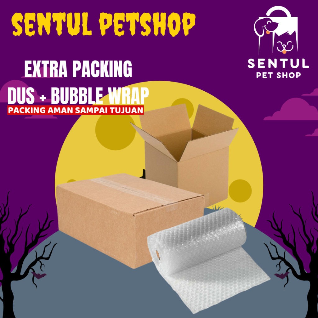 

EXTRA PACKING ( DUS + BUBBLE WRAP ) UNTUK MEMINIMALISIR KERUSAKAN