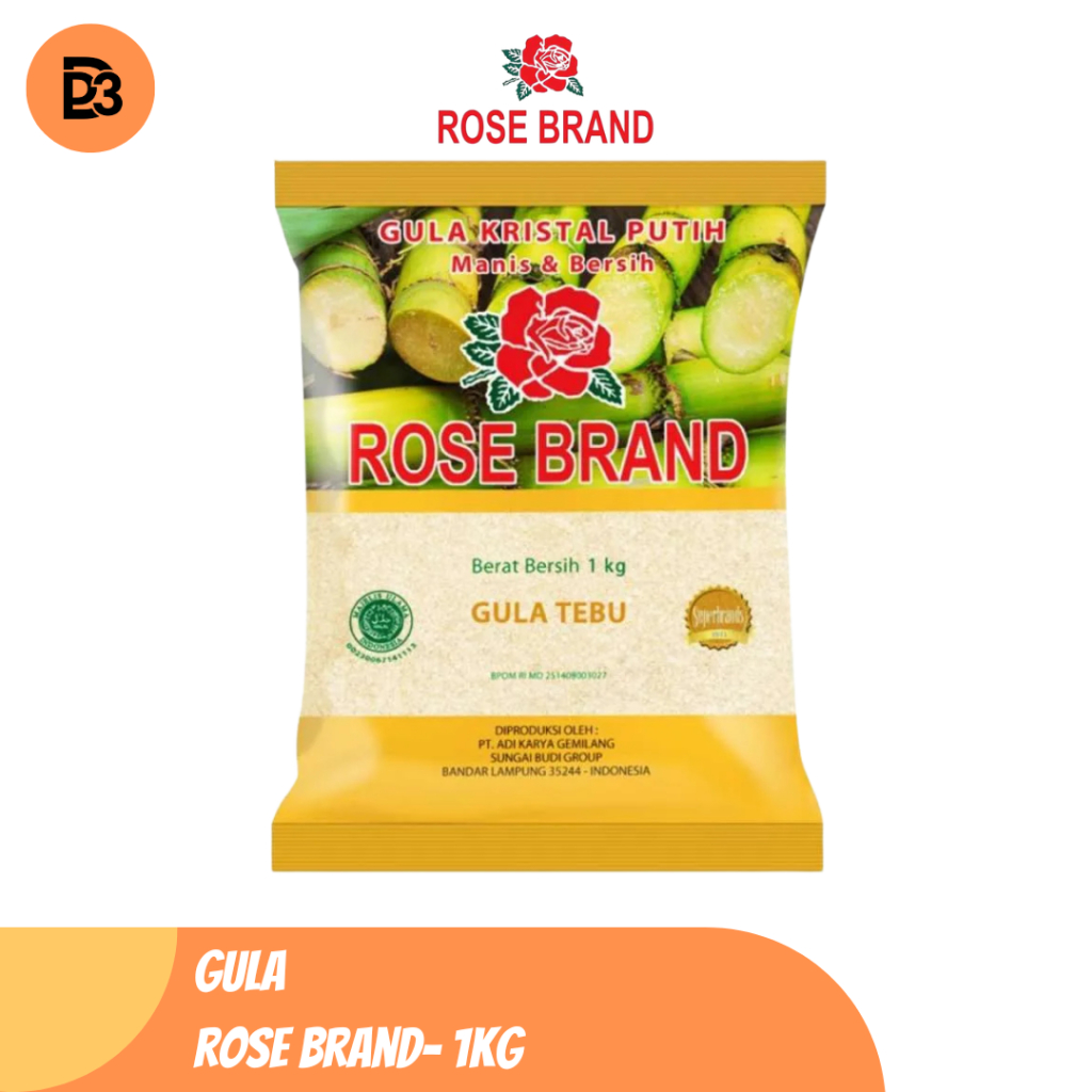 

Gula Pasir Rose Brand 1Kg Premium Higienis