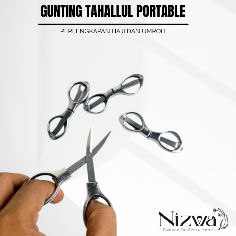 

Gunting Stainless Portable Perlengkapan haji dan Umroh Gunting Mini Lipat - Nizwa Official