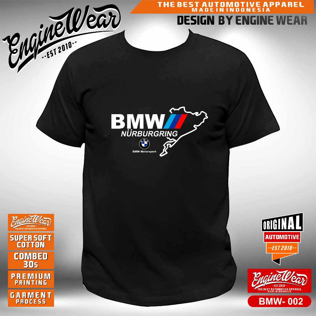 kaos BMW bimmer m3 e30 e34 e36 e38 e90 e46 seri 7 tshirt otomotif kaos mobil automotive baju sedan b