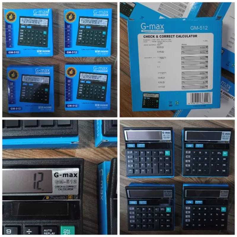 

Kalkulator G-Max GM-512 12 Digit Kalkulator Kantor Kalkulator Warung Kalkulator Digital