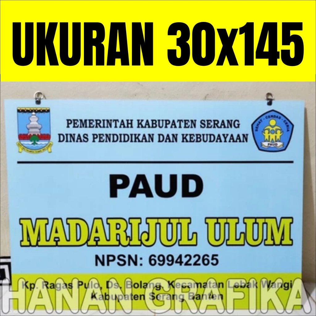 

Papan Nama Acrylic 30x145 Papan Nama Dokter Plang Bidan Praktek Sekolah Sign Label 30*145 Akrilik