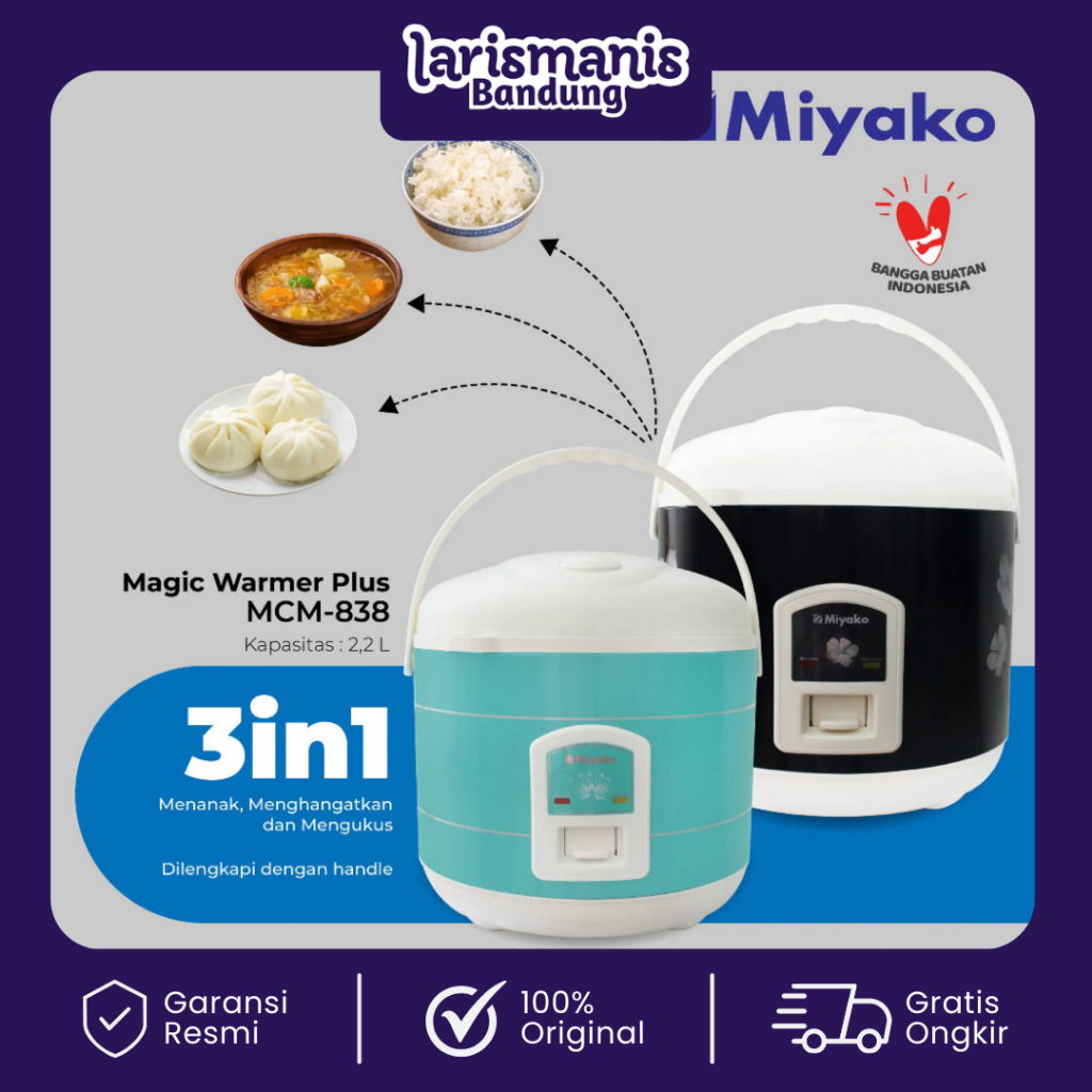 Rice Cooker Miyako MCM 838 2.2 liter