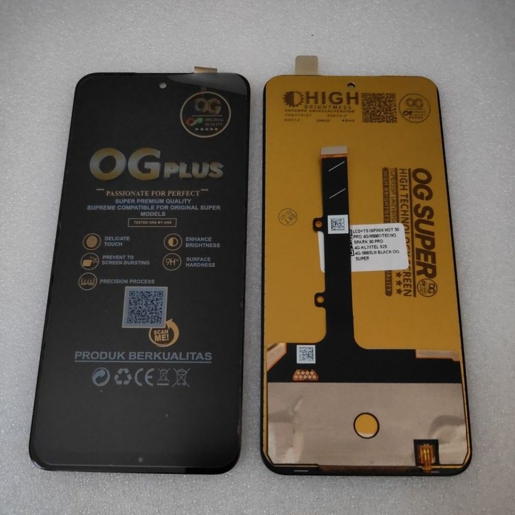 LCD INFINIX HOT 50 PRO 4G/X6881/ITEL S25/TECNO SPARK 30 PRO 4G OG SUPER OG PLUS/OLED SIZE OG