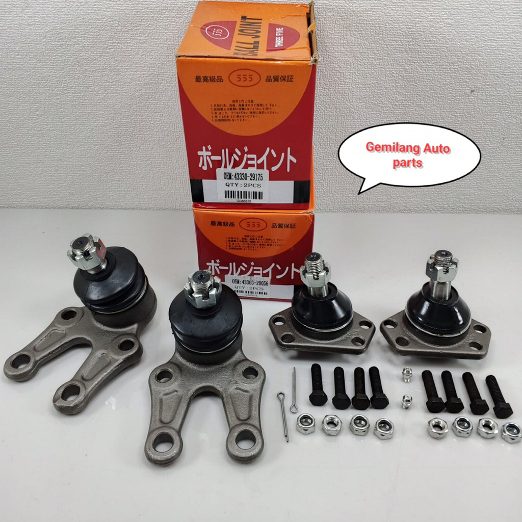 BALL JOINT BALLJOINT ATAS BAWAH KIJANG SUPER 5K KIJANG KAPSUL 7K 555 4PCS