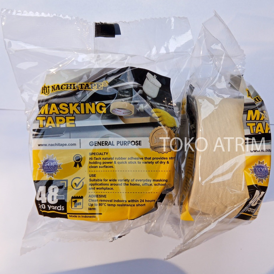 

Nachi Masking Tape 48 mm | Isolasi Kertas | Lakban Kertas Nachi 48 mm Besar