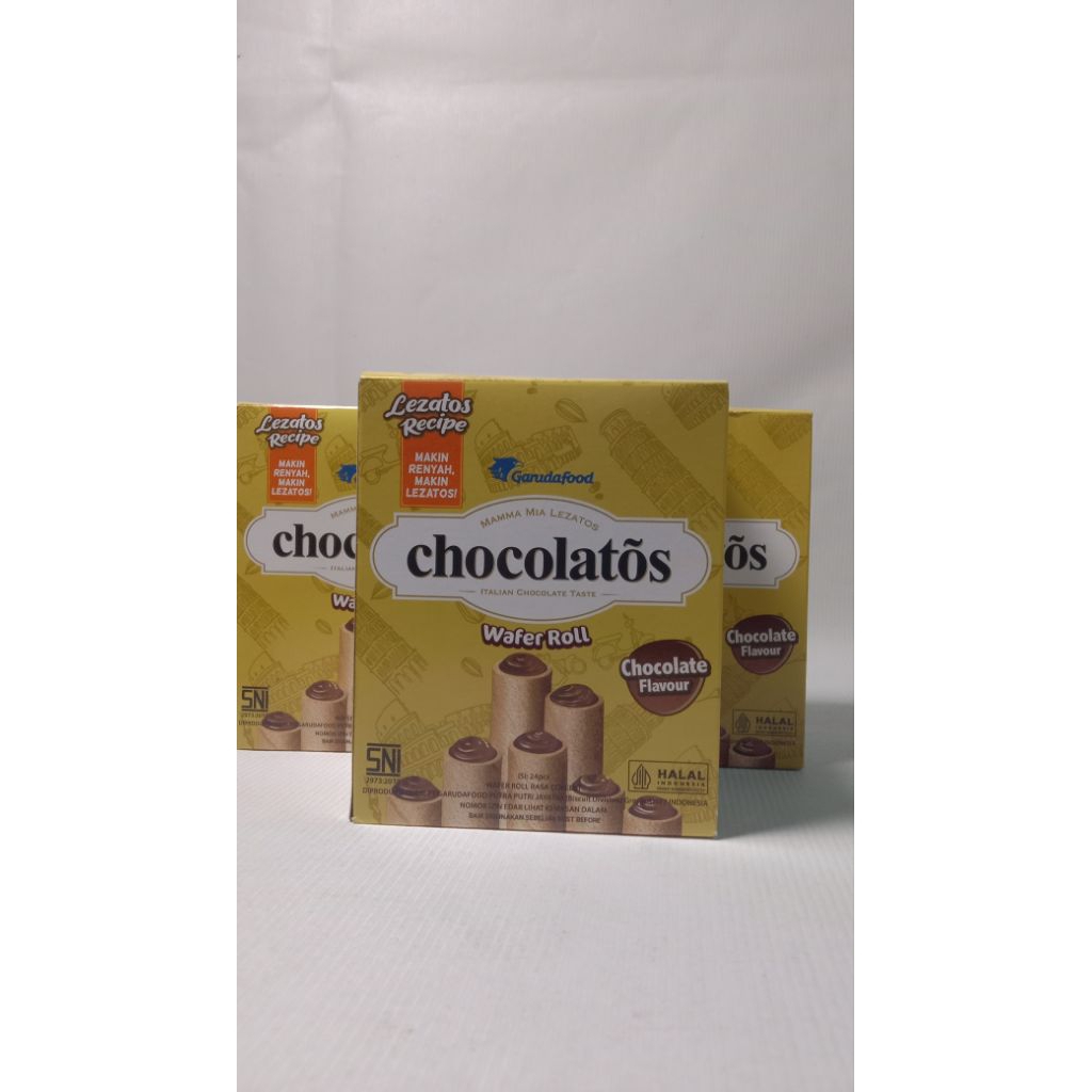 

Gerry Chocolatos Harga Murah Wafer Roll 1 Box isi 24 pcs Renyah di jual 1000 an