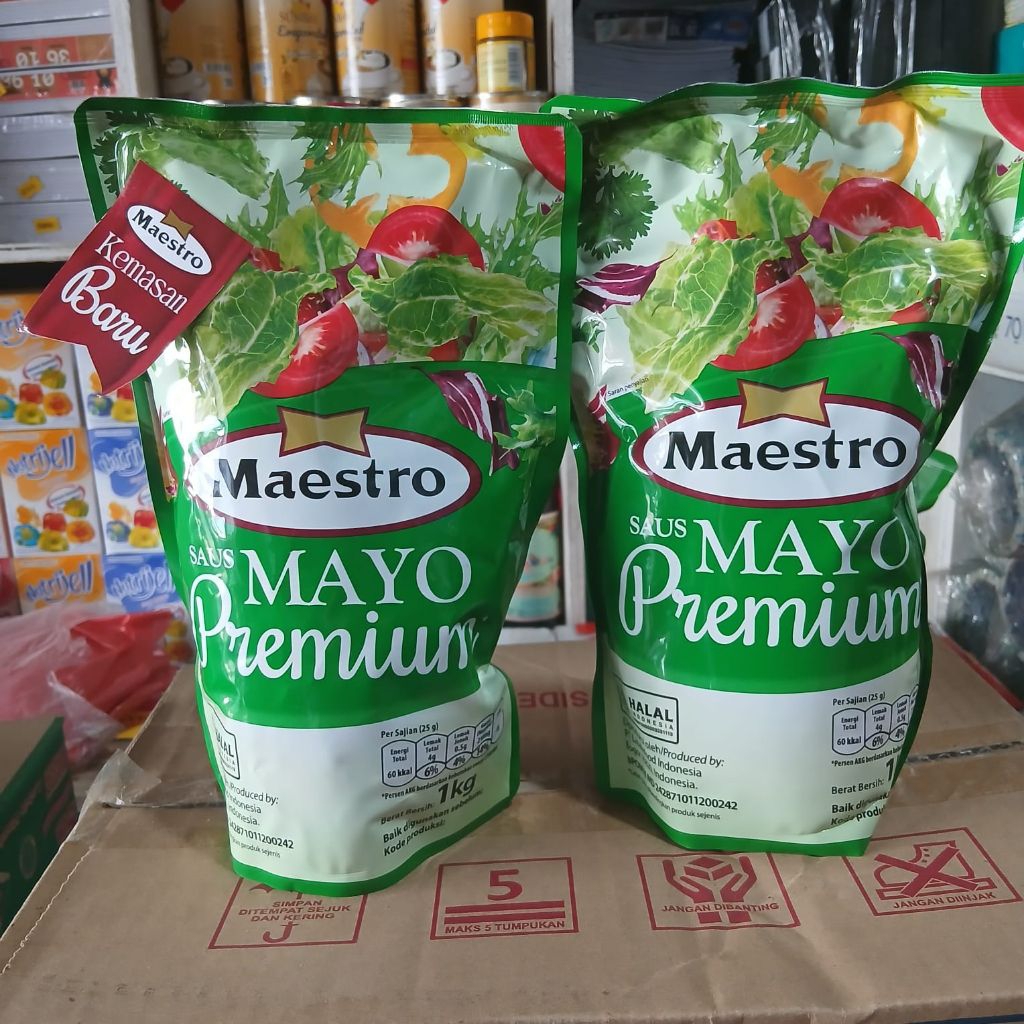 

Maestro Saus Mayo Premium Kemasan Baru - 1 Kg