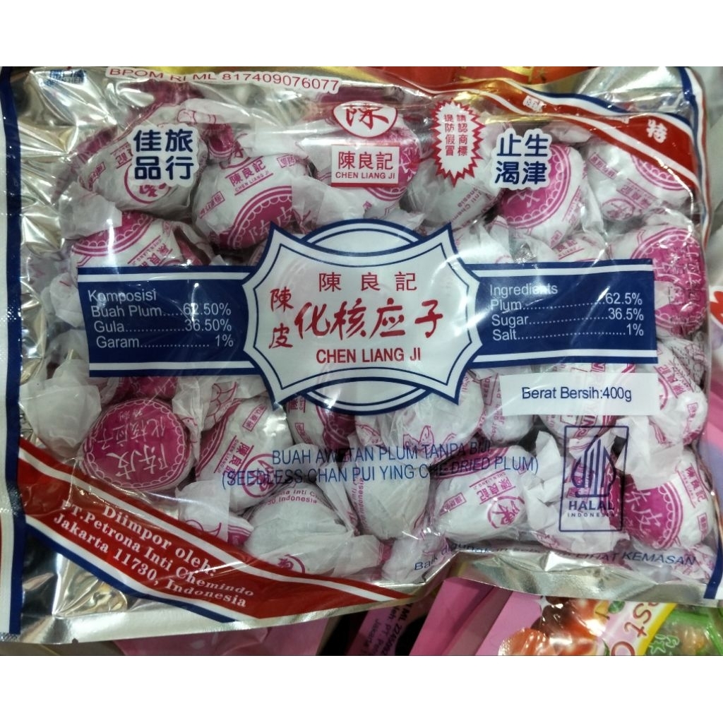

Manisan Buah Plum Manisan Kering Chen Liang Ji