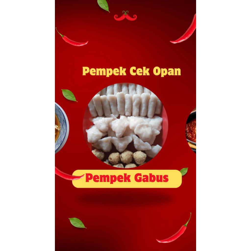 

pempek ikan gabus 25 pcs varian lenjer telur kecil adaan
