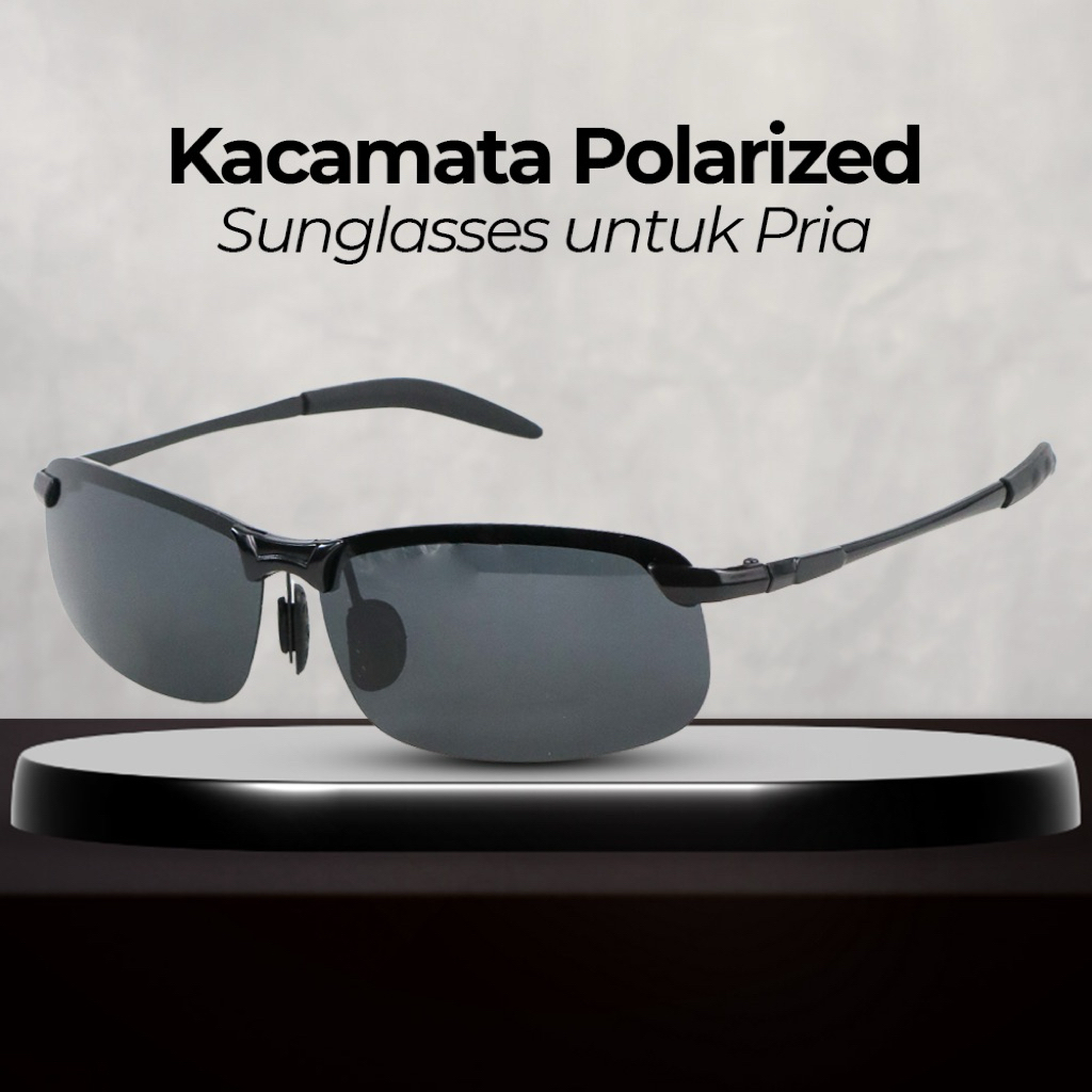 Kacamata Hitam Polarized Sunglasses - 100% ORI