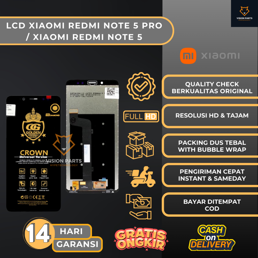 LCD XIAOMI REDMI NOTE 5 PRO / XIAOMI REDMI NOTE 5 FULLSET ORIGINAL