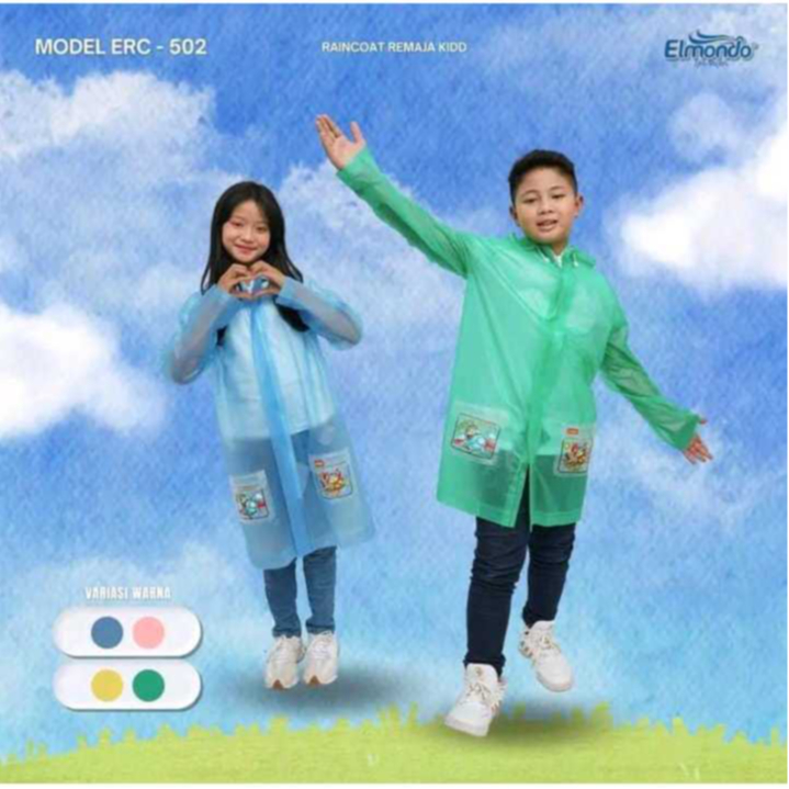 Jktumbrella Jas Hujan Anak / Elmondo Kidd erc 502 // Jas hujan elmondo ponco kidd 502/ jas hujan ana