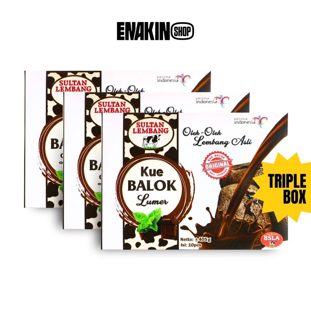 

Kue Balok Lumer Sultan Lembang Bandung Asli (Tripple Box)