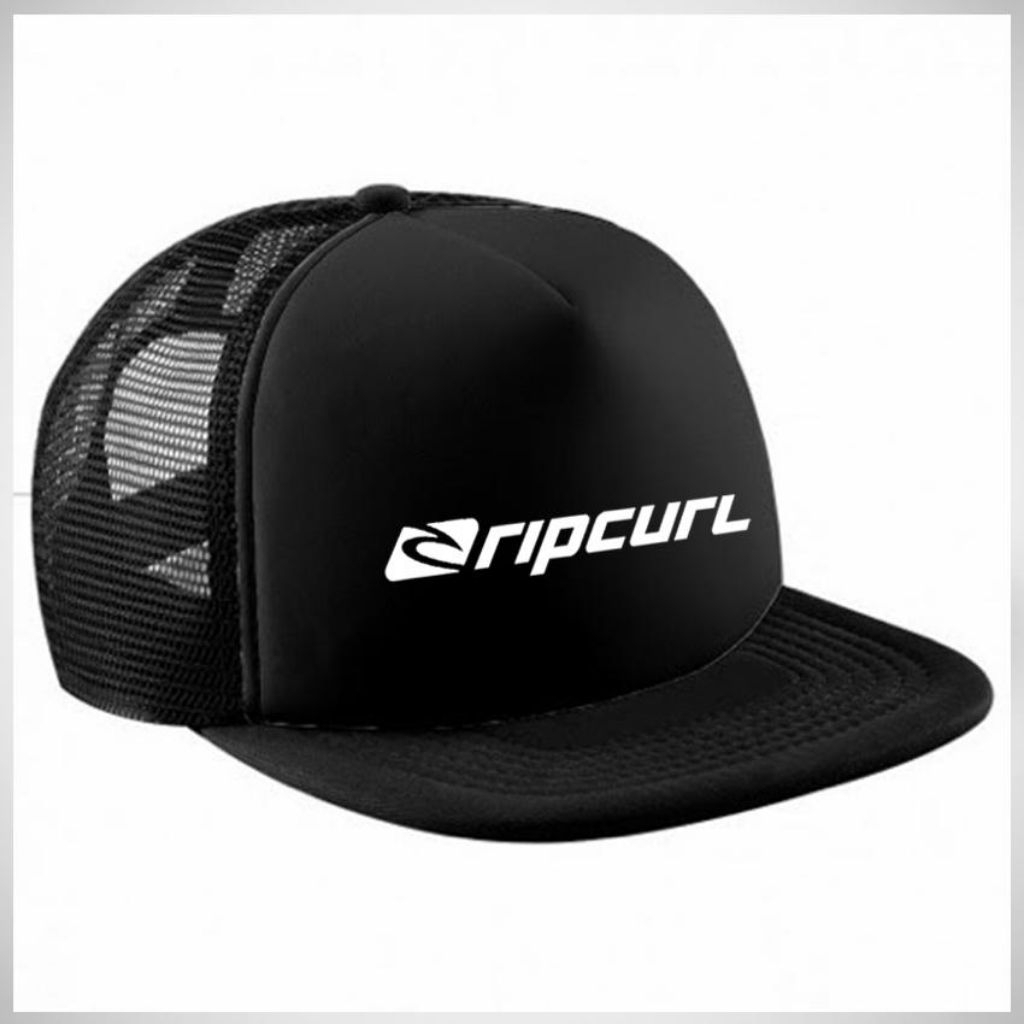 Topi Snapback Jaring USA RIPCURL White Premium