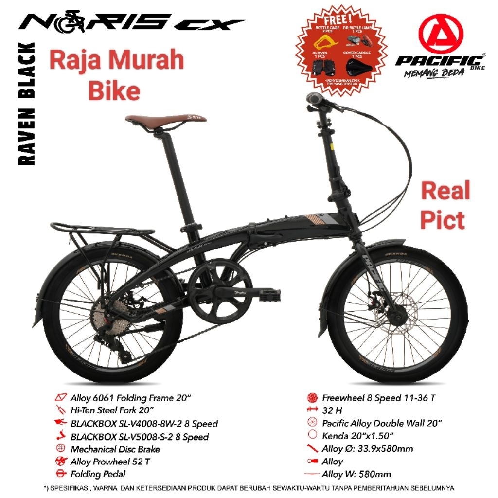 Sepeda Lipat Pacific Noris CX 20 Inch Sepeda Lipat 20 Inch Pacific Noris CX