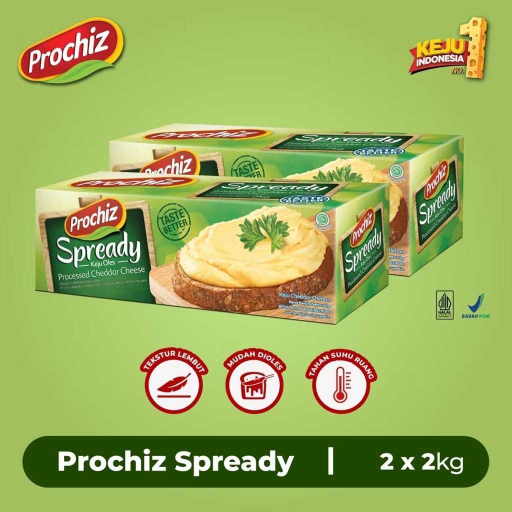

KEJU SPREADY CHESEE KEJU OLES 2KG BUNDLE ISI 2