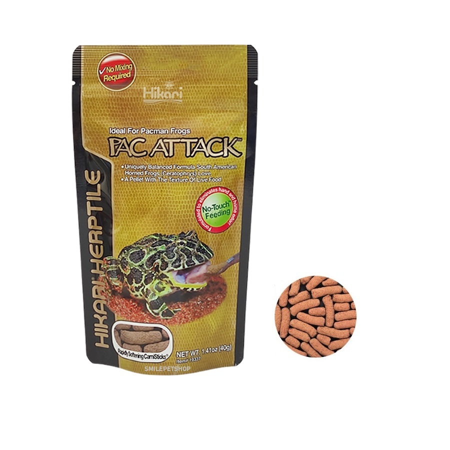 Hikari Pacman Pac Attack Pelet Pac Man Frog Pixie Katak Kodok Amphibi 40gr bukan ZOOMED