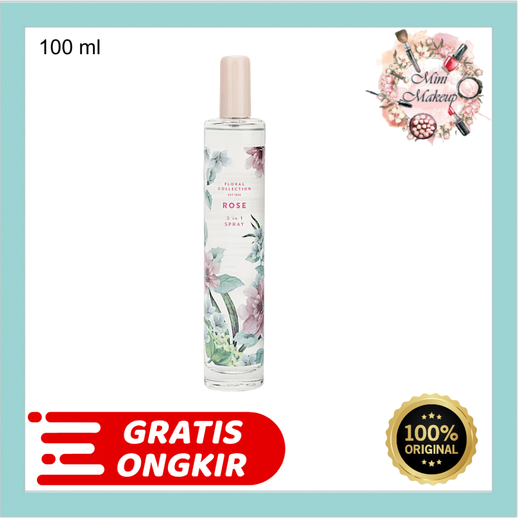 M&S Marks and Spencer Rose 3 in 1 Spray Floral Collection Parfum 100ml