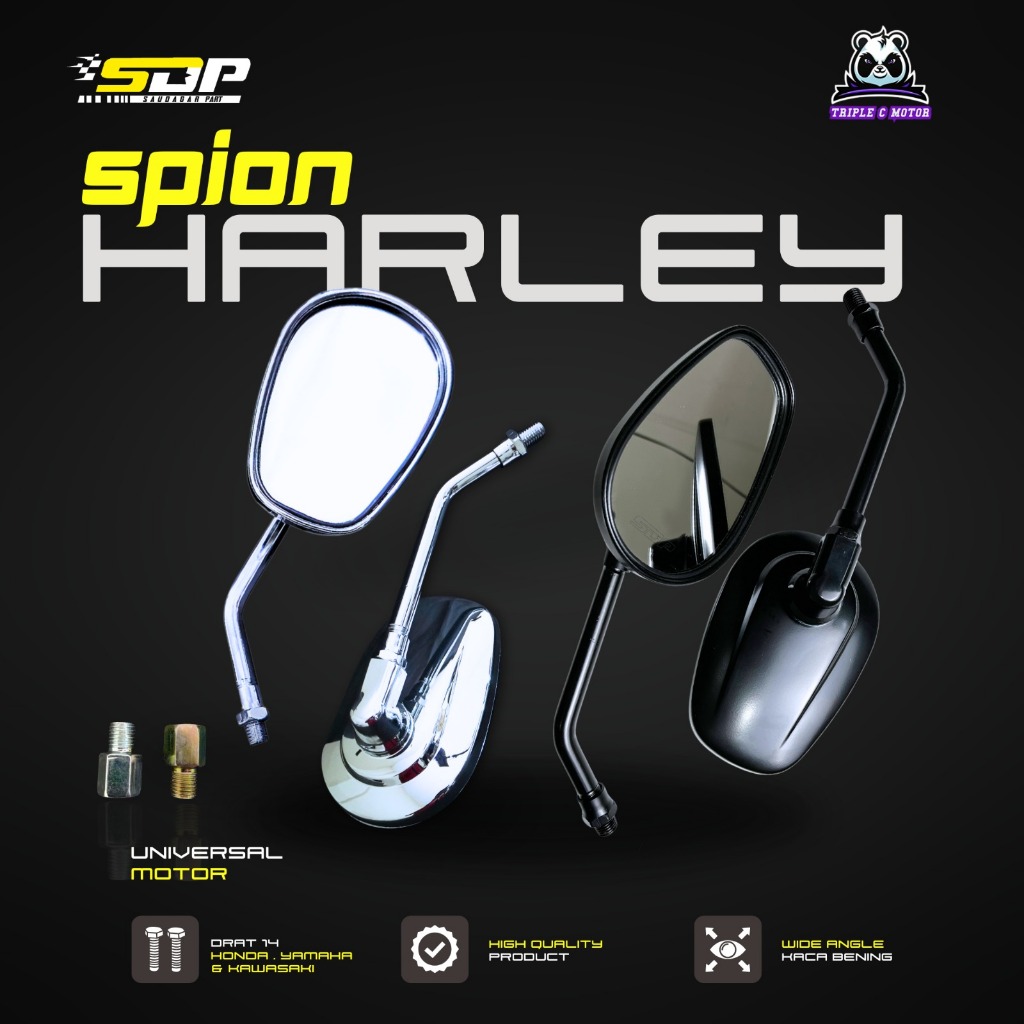 SDP Spion Retro Oval HD Classic CB Grand GL Tiger Scoopy Fazzio grand filano xsr custom japstyle AKS