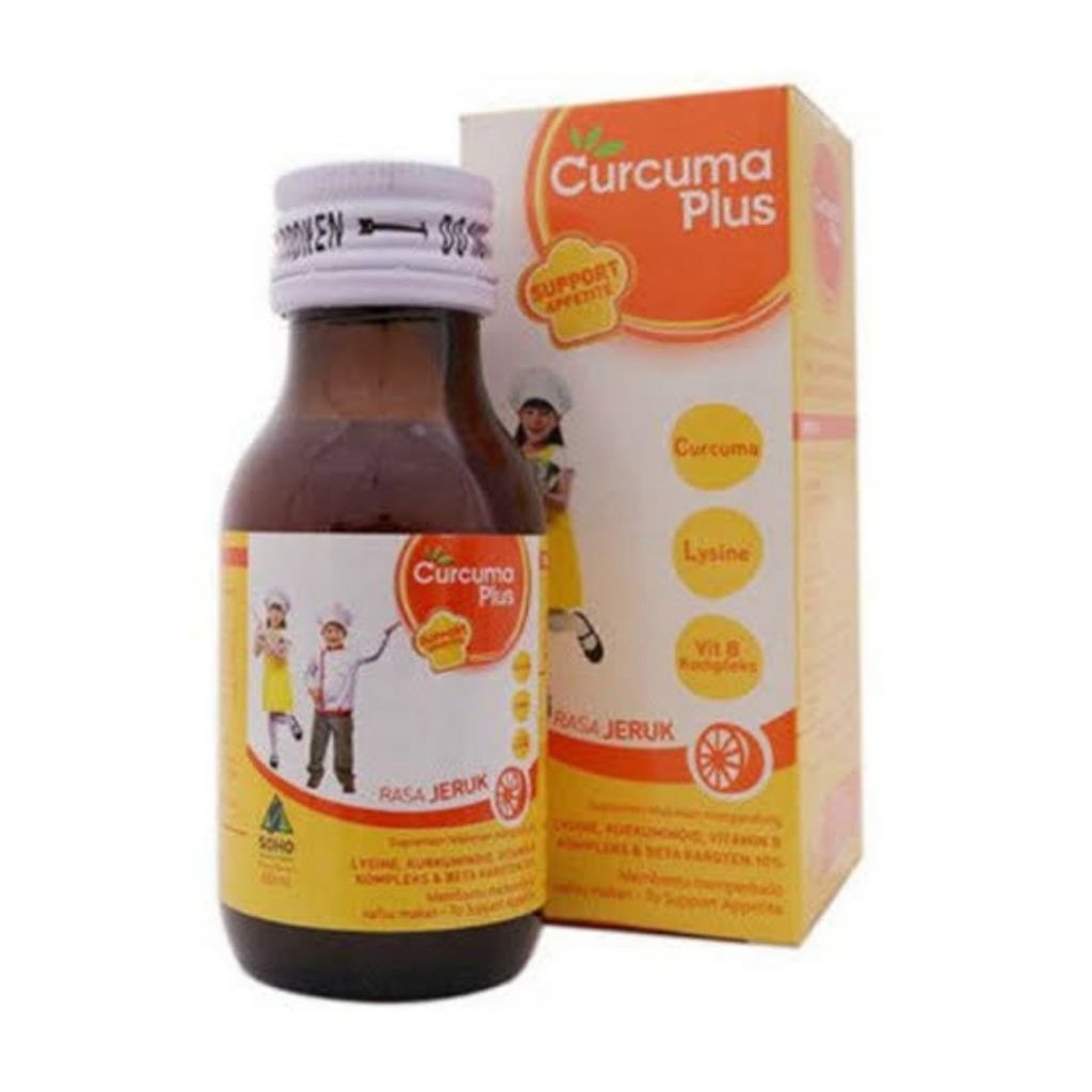 [CURCUMA PLUS SIRUP LYSINE] RASA JERUK 1 BOTOL 60 ML