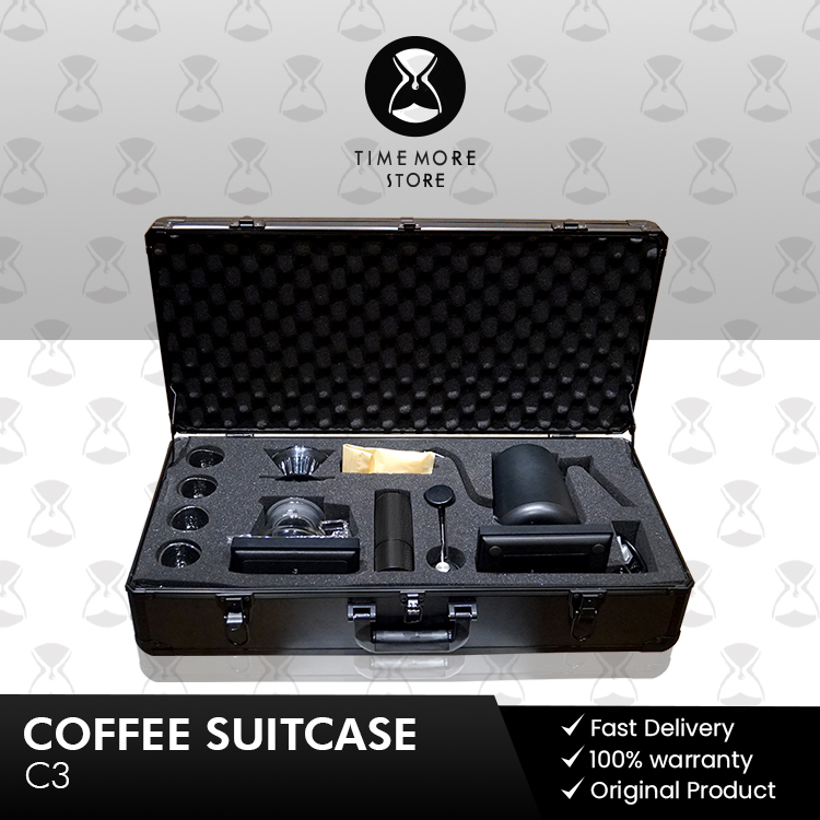 timemore coffee suitcase C3S / paket lengkap alat kopi set manual brew portable travel free koper po