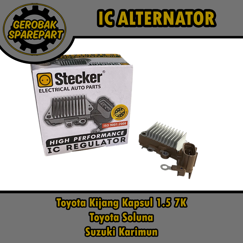 IC Regulator Alternator - Toyota Kijang Kapsul 1.5 7K / Soluna / Suzuki Karimun Stecker