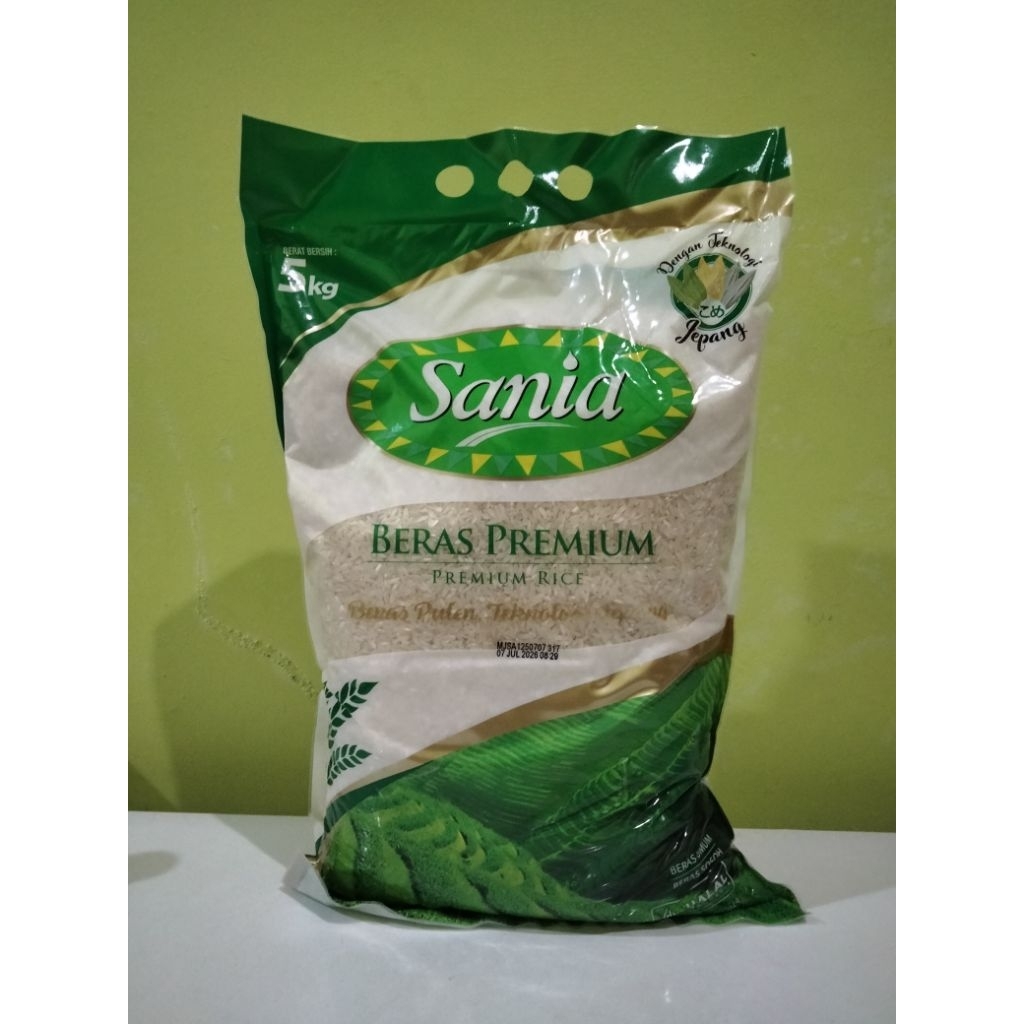 

Sania Beras kemasan 5Kg