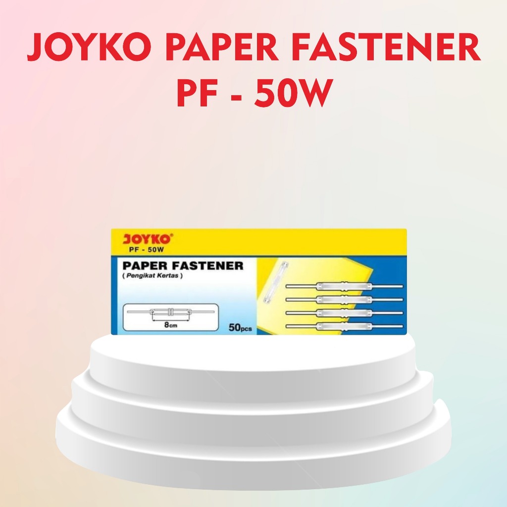 

JOYKO PAPER FASTENER PF-50W WHITE/PAPER FASTENER PENGIKAT KERTAS JOYKO PF-50 C COLOR & PF-50W WHITE