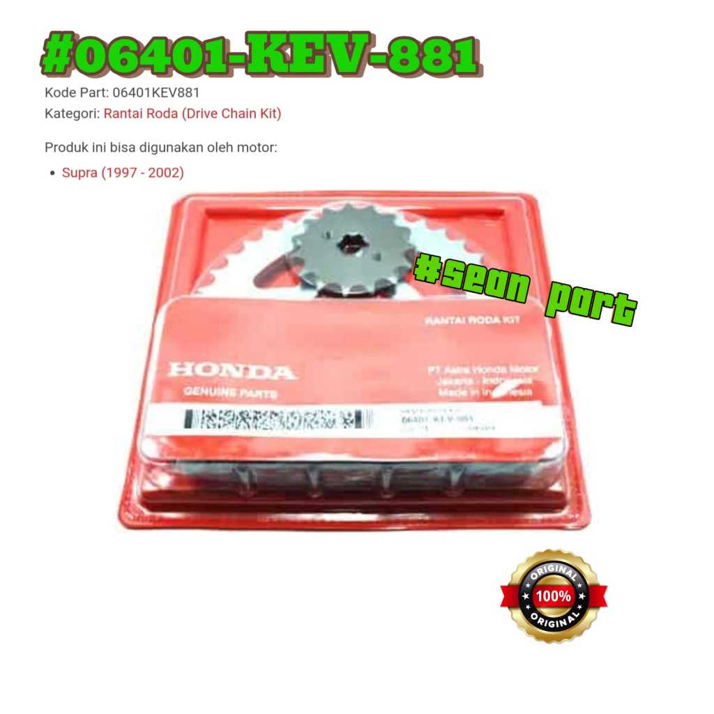 Gear Set Honda Supra Lama 06401-KEV-881