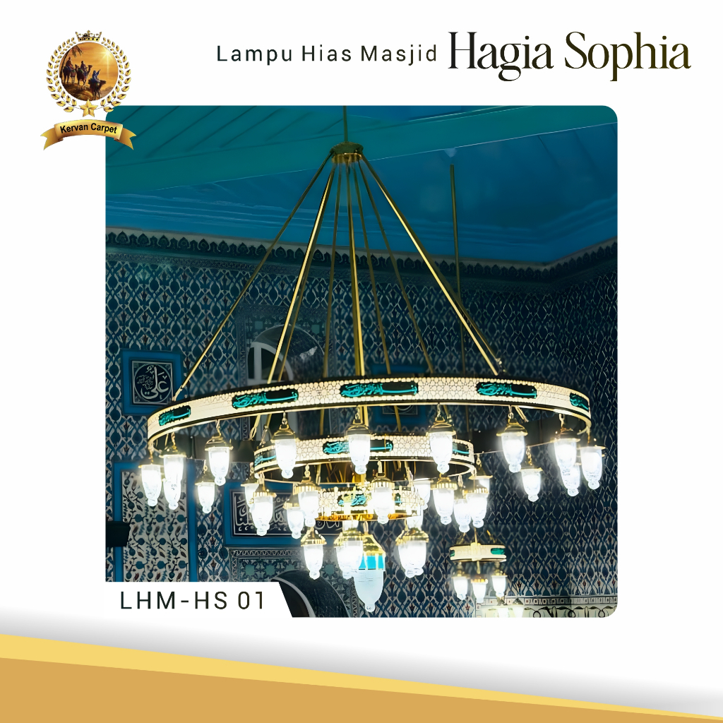 Lampu Gantung LED Anti Kusam Untuk Hiasan Masjid