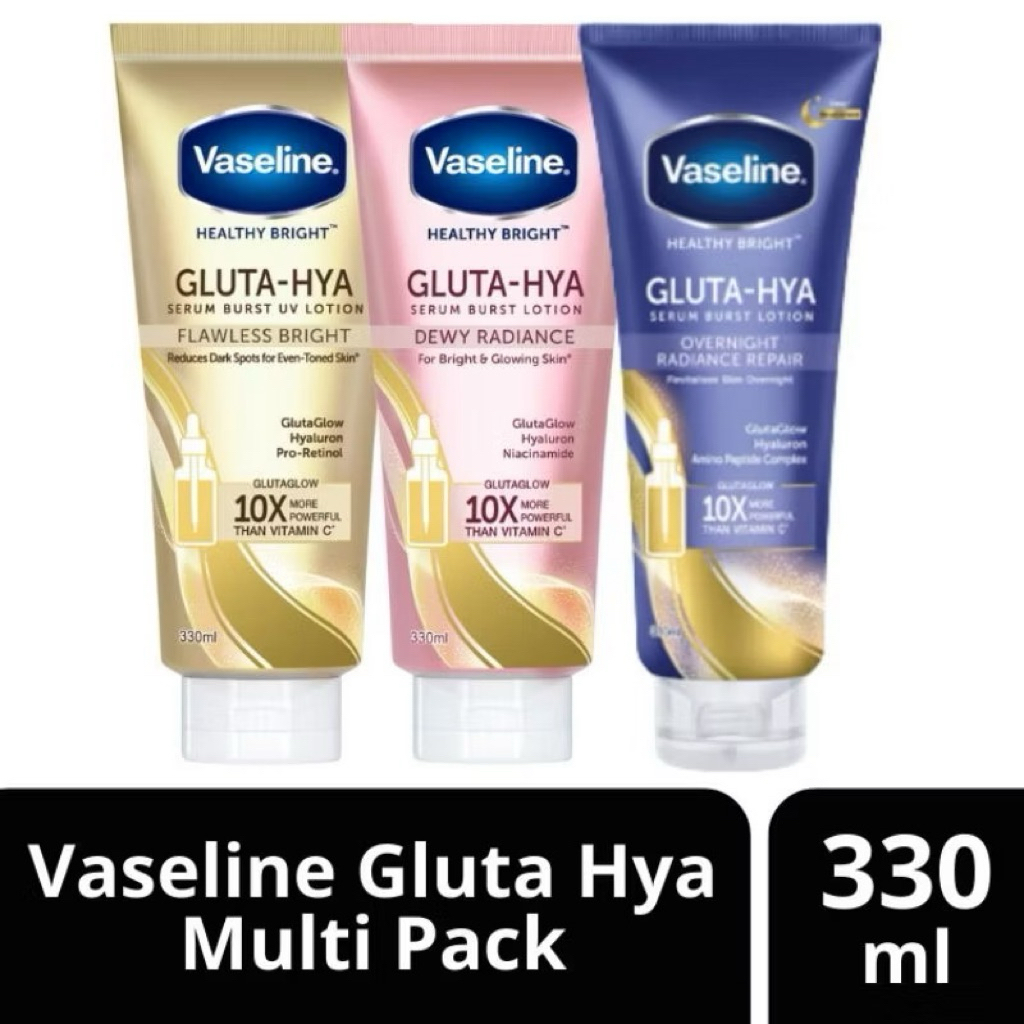 Vaseline Gluta Hya Serum Lotion 330ml Pink/Gold/Night