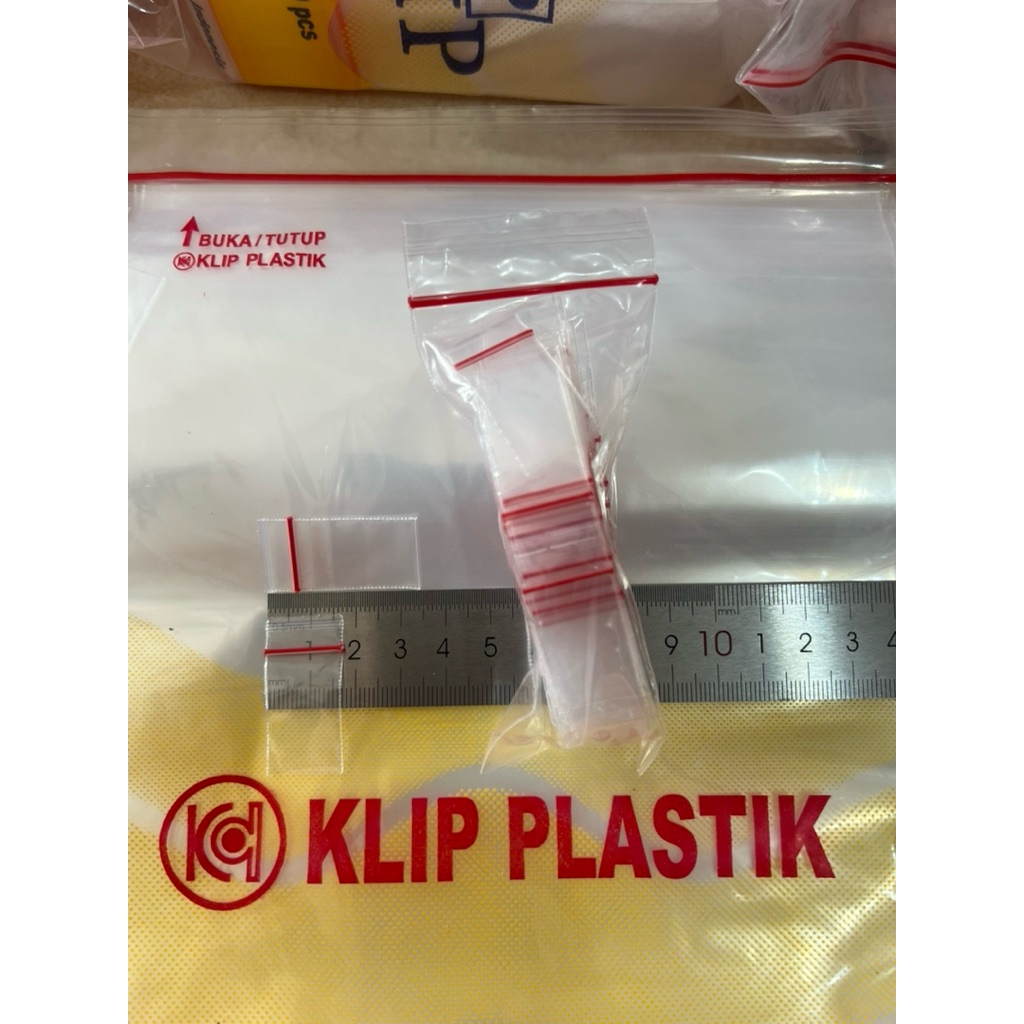 100lembar plastik klip mini 1,8x3,5 / plastik klip paling kecil / plastik obat