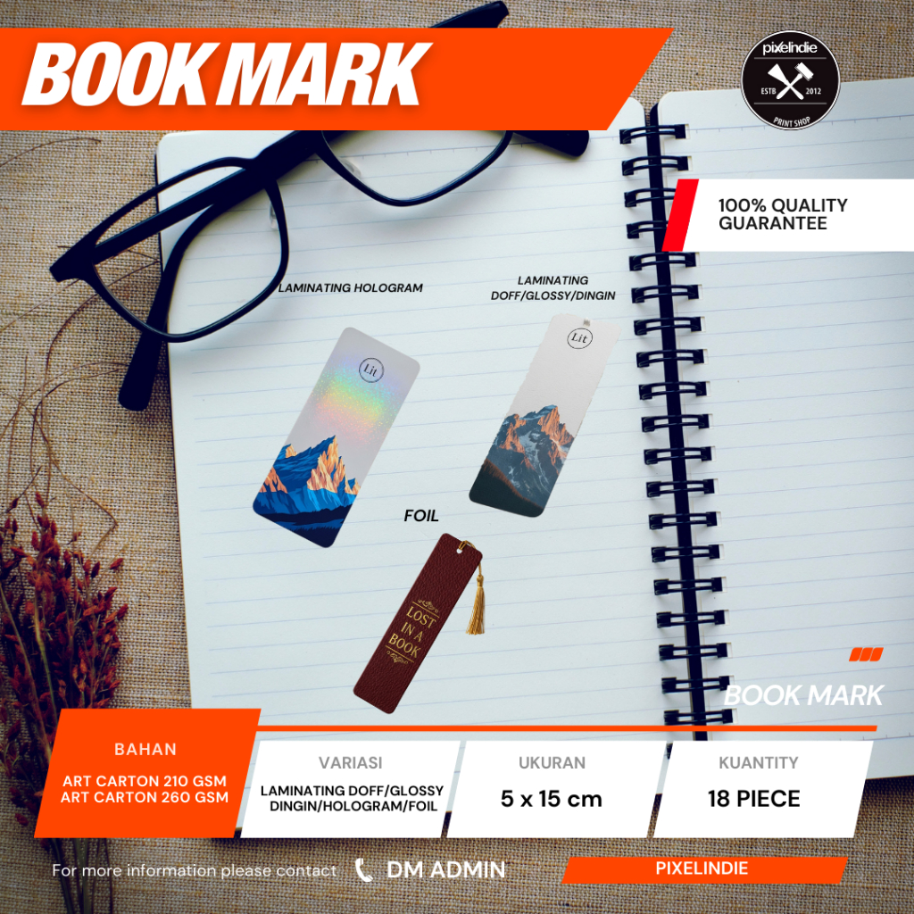

CETAK BOOKMARK CUSTOM | ART CARTON