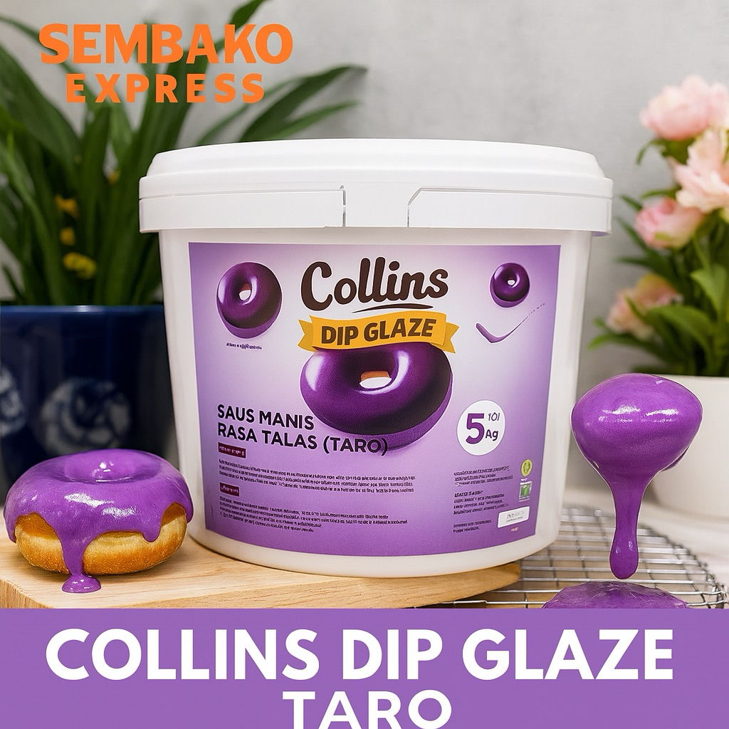

Collins Dip Glaze Taro 5Kg – Saus Manis Rasa Talas