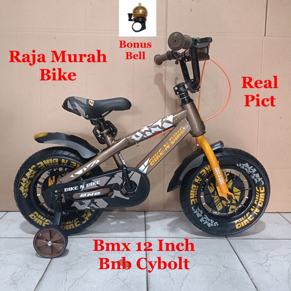 Sepeda Anak Laki Laki BMX 12 Inch BNB Cyber Cybolt Ban Jumbo Sepeda Anak Bmx BNB Cyber 12 Inch