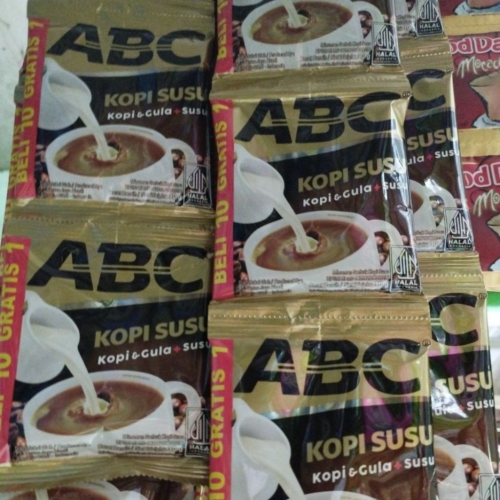 

ABC Kopi susu 1 renteng isi 11 sachet