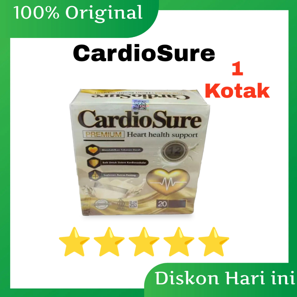 

Cardiosure original Membantu Mengatasi Hipertensi jantung kolesterol