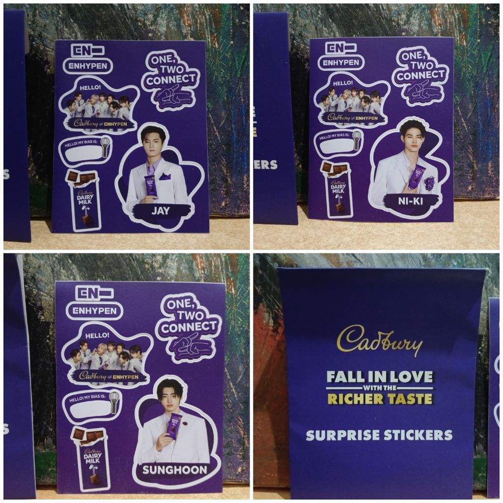 

Sticker Sunghoon Jay Ni-ki Cadbury x Enhypen