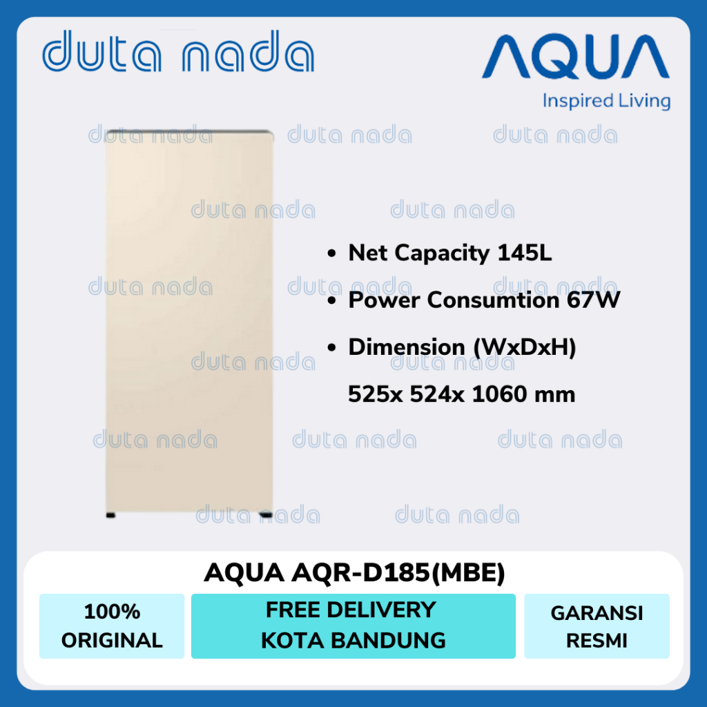 AQUA KULKAS 1 PINTU AQR-D185(MBE) – BEACH