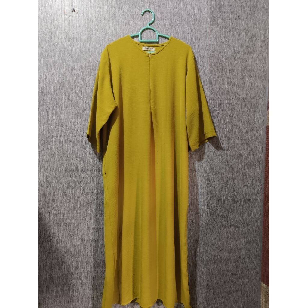 gamis kuning lemon