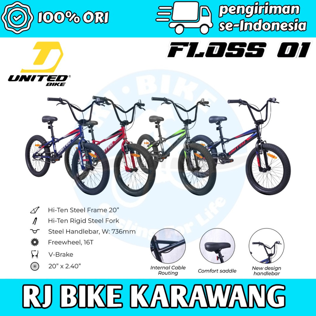 SEPEDA 20 UNITED BMX FLOSS 01 SUPER PROMO