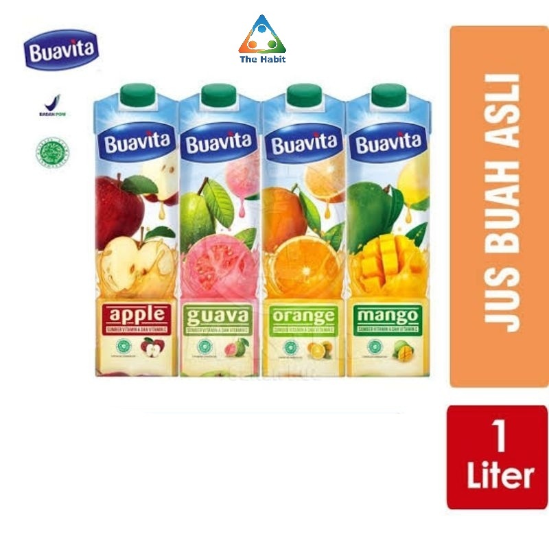 

(The Habit) Buavita Juice UHT 1000ml 1liter Jeruk Mangga Jambu Apel 1 liter