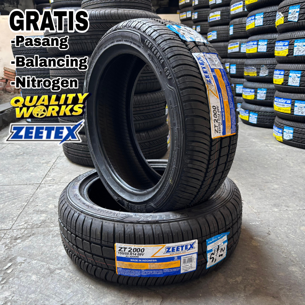 BAN MOBIL 155 55 R14 ZEETEX ZT-2000 BAN MOBIL RING 14 WULING AIREV 155/55 R14