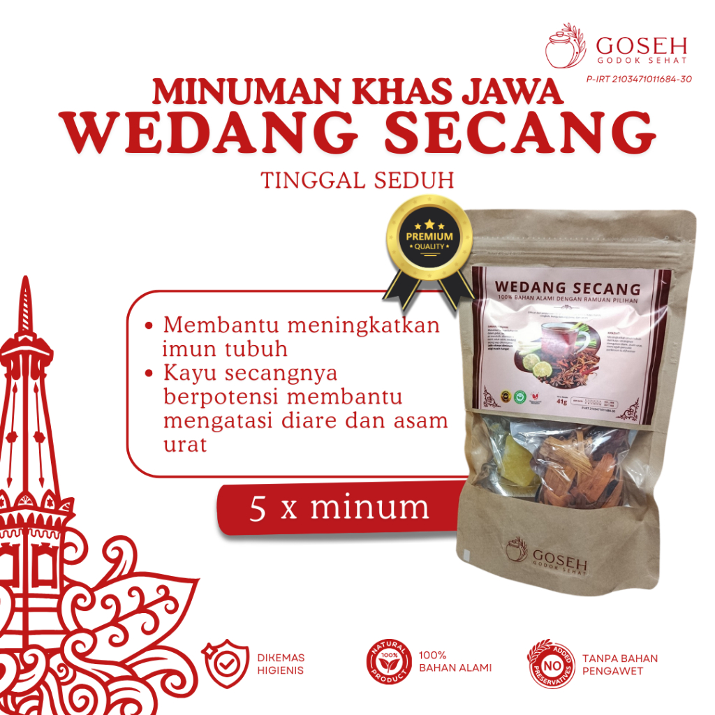 

WEDANG SECANG - MINUMAN KHAS JAWA - RESEP GOSEH KHAS JOGJA