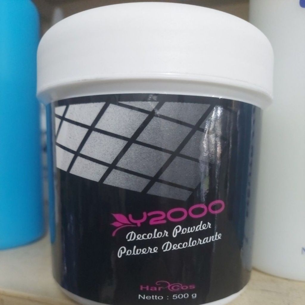 Y2000 bleaching rambut pro decolor powder 500gr warna biru muda