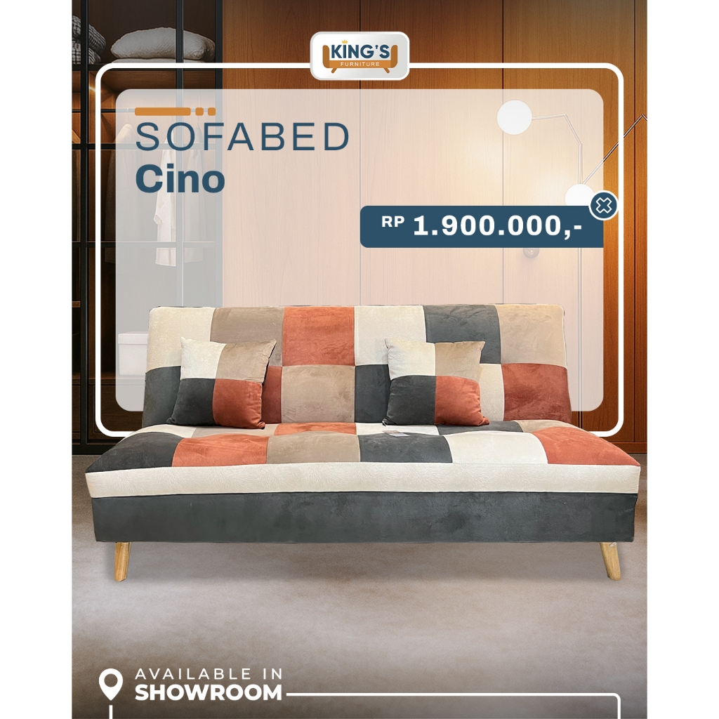 KINGS FURNITURE PONTIANAK SOFABED CINO- SOFABED 2IN1- SOFABED MODERN- SOFABED KELUARGA- SOFABED COZY