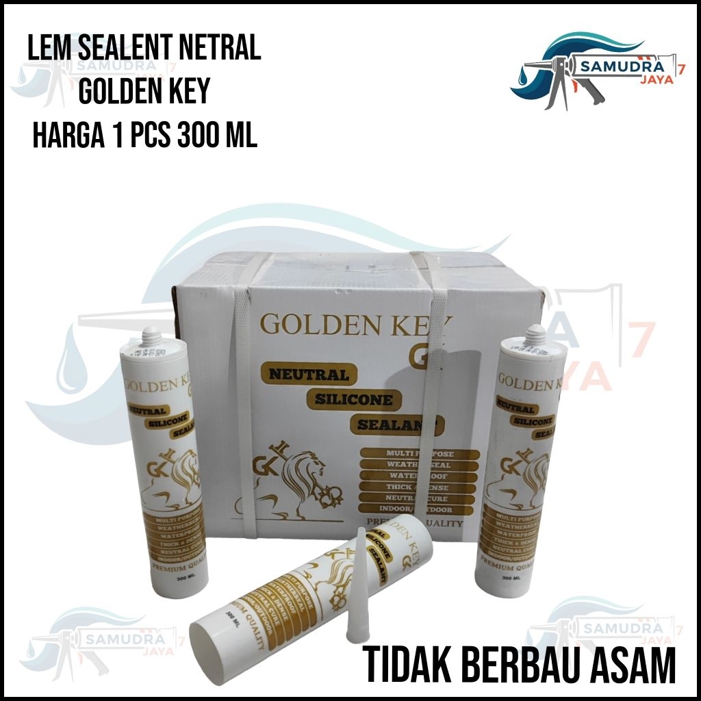 lem kaca netral golden key lem silent kaca lem pvc lem wpc lem wall panel harga 1 pcs